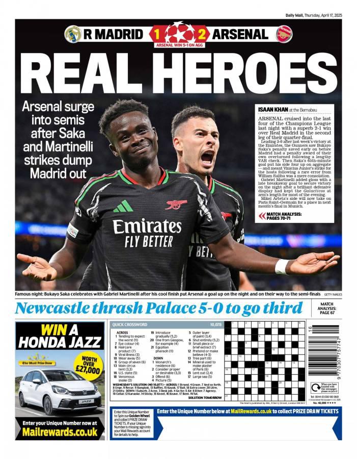 Solo un sueño: Así amanecieron las portadas de los medios tras eliminación del Real Madrid