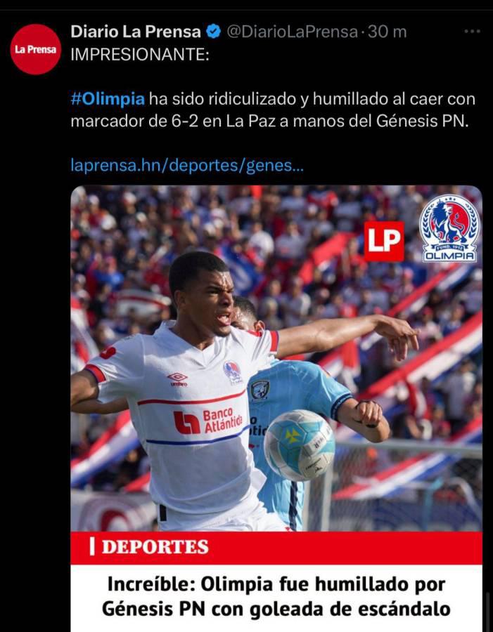 Ridiculizado Pesadilla Lo que dicen los medios tras goleada al Olimpia