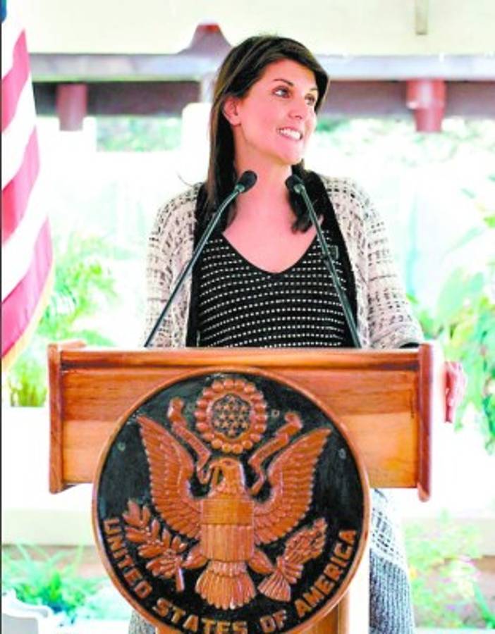 Visita de Nikky Haley demuestra trabajo conjunto con Estados Unidos