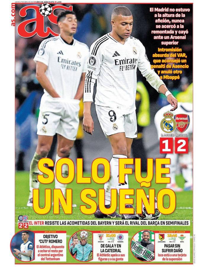 Solo un sueño: Así amanecieron las portadas de los medios tras eliminación del Real Madrid