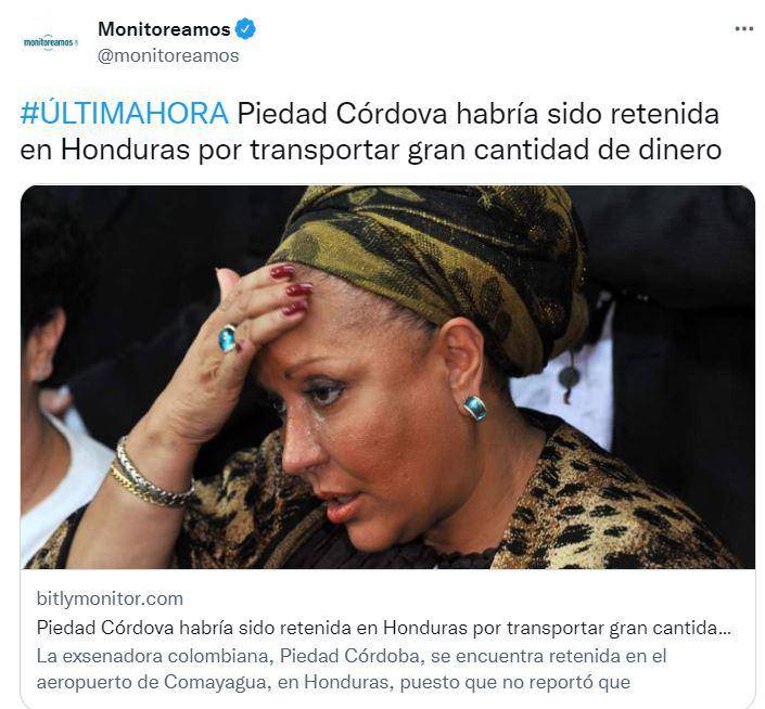 Retienen a la colombiana Piedad Córdoba en Honduras y así reacciona el mundo