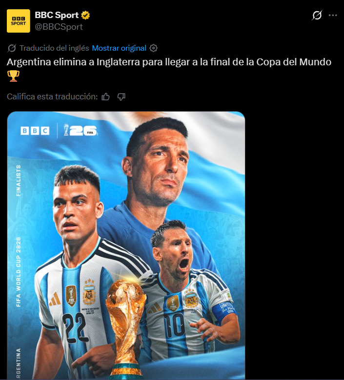 Dios es argentino Historia: Reacción de la prensa tras pase de Argentina a final del Mundial 2026