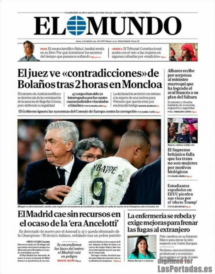 Solo un sueño: Así amanecieron las portadas de los medios tras eliminación del Real Madrid