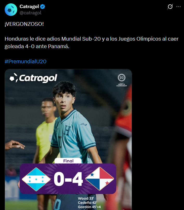 Bochorno No ven una: Prensa explota tras eliminación de Honduras en Premundial Sub-20 de Concacaf