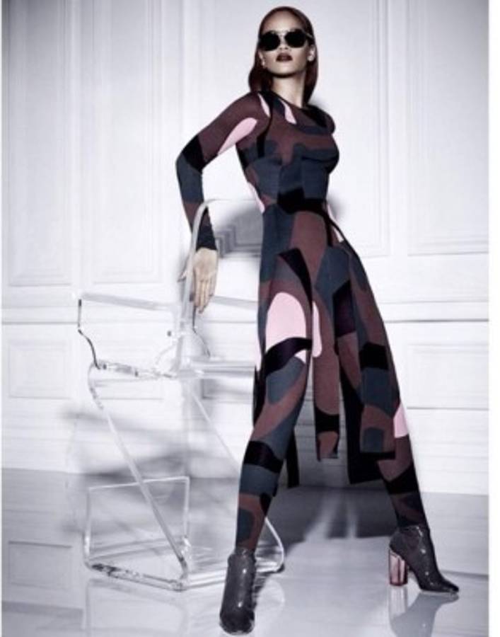 Rihanna posa para dior sin ropa interior