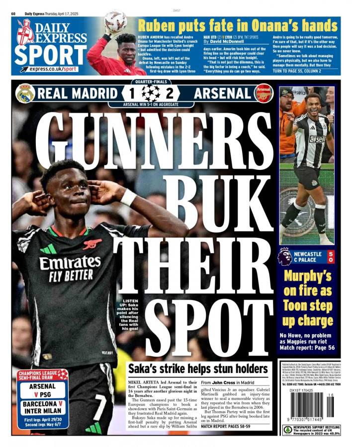 Solo un sueño: Así amanecieron las portadas de los medios tras eliminación del Real Madrid