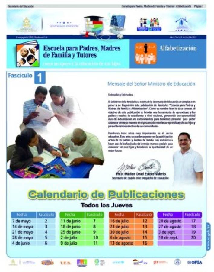 Grupo OPSA y Educación, unidos para erradicar el analfabetismo