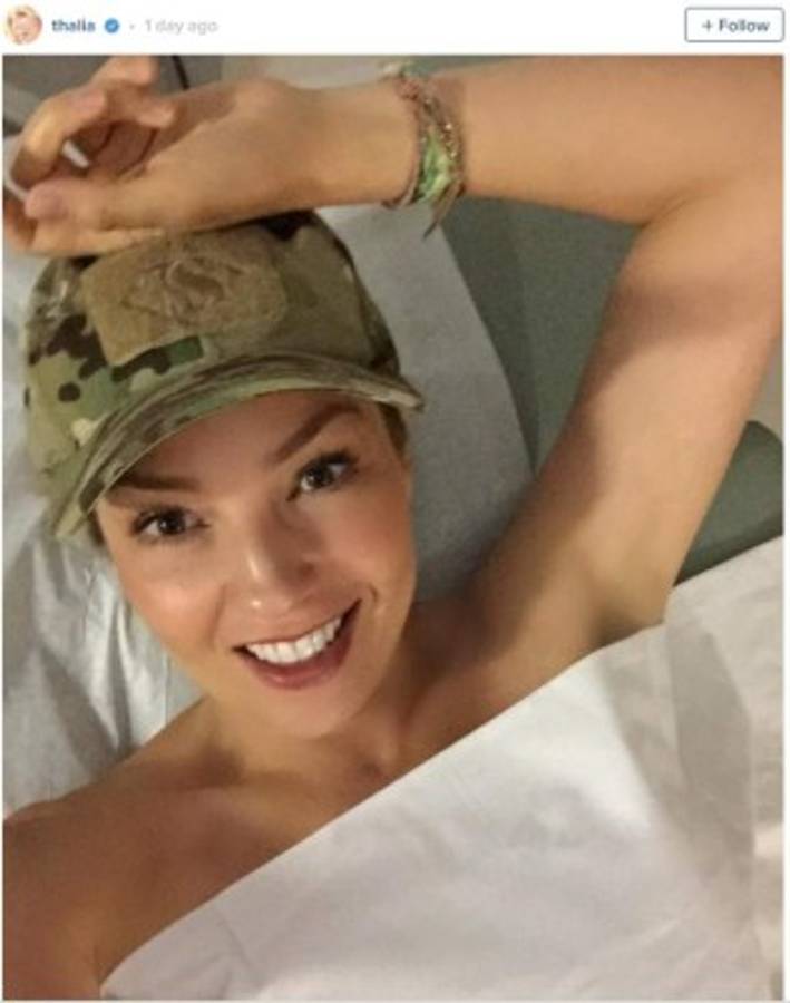 Thalía se realiza mamografía y muestra fotos del proceso