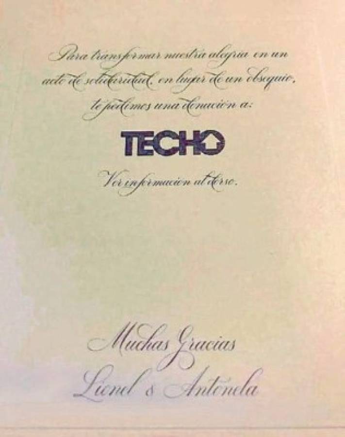 Esta es la invitación de Messi y Antonella para que donen a la Fundación Techo.