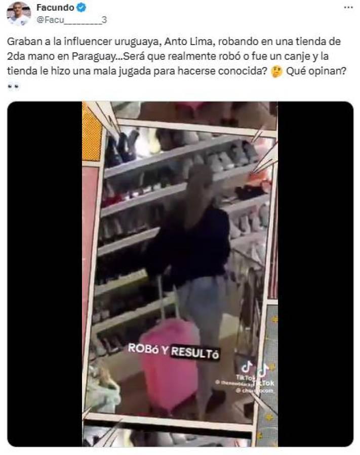 Novia de futbolista fue captada robando en una tienda: Cámaras muestran la evidencia
