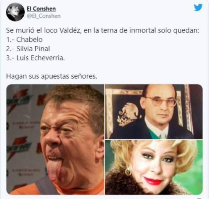 De nuevo Chabelo se viraliza en redes por la muerte del 'Loco' Valdés