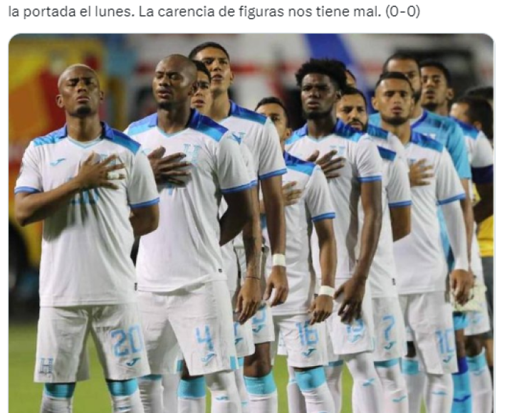 ”Penoso”, “conformistas”, “no estamos para competir”: prensa deportiva arremete contra Honduras tras empate ante Cuba