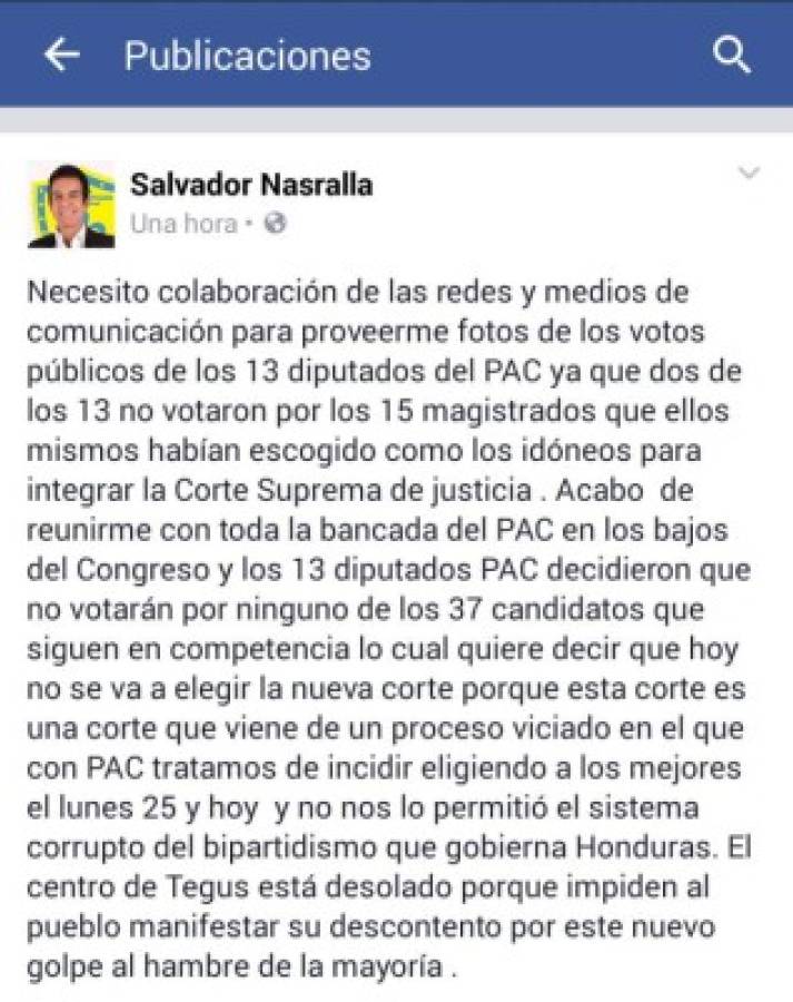 Nasralla quiere averiguar cómo votaron en el Pac