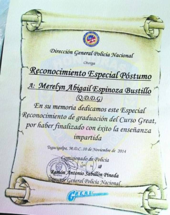 Merelyn Espinoza asistía a curso para no integrar pandillas