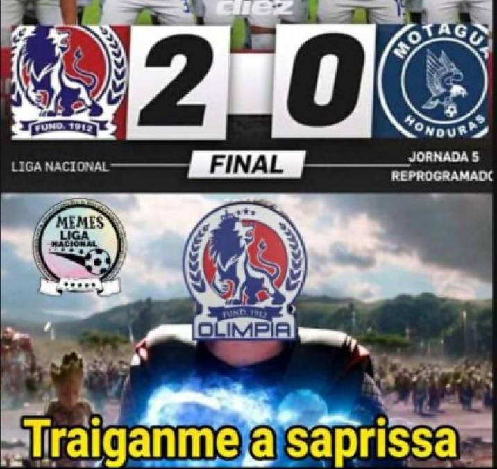 Motagua es víctima de memes tras perder ante Olimpia con doblete de Benguché