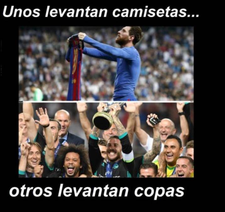 Real Madrid ganó la Supercopa de Europa y los memes no olvidan a Messi