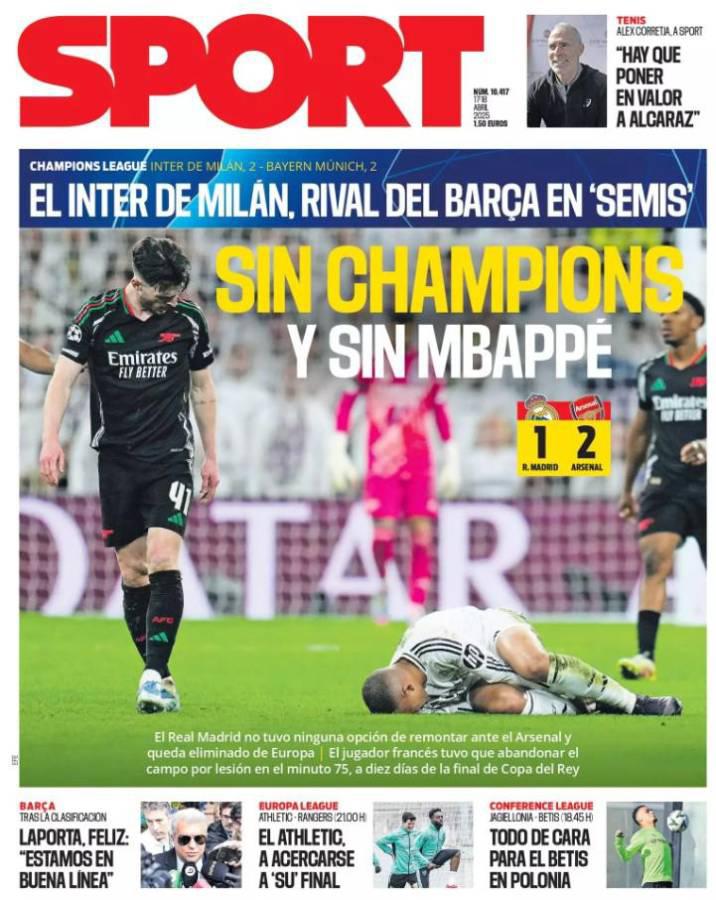 Solo un sueño: Así amanecieron las portadas de los medios tras eliminación del Real Madrid
