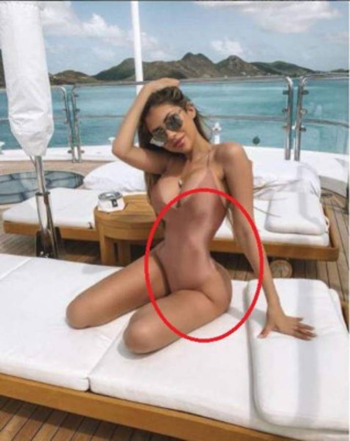 Esta imagen muestra el supuesto efecto que le habría puesto la guapa mujer. Foto: Instagram