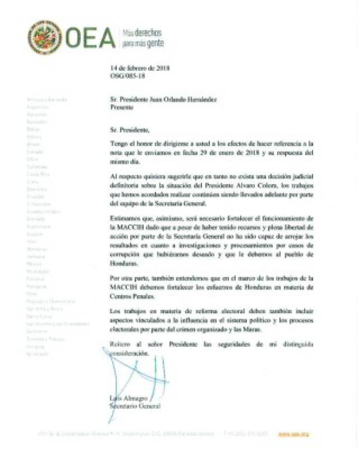 Álgido pleito entre secretario general de la OEA, Luis Almagro, y exvocero de la Maccih, Juan Jiménez Mayor