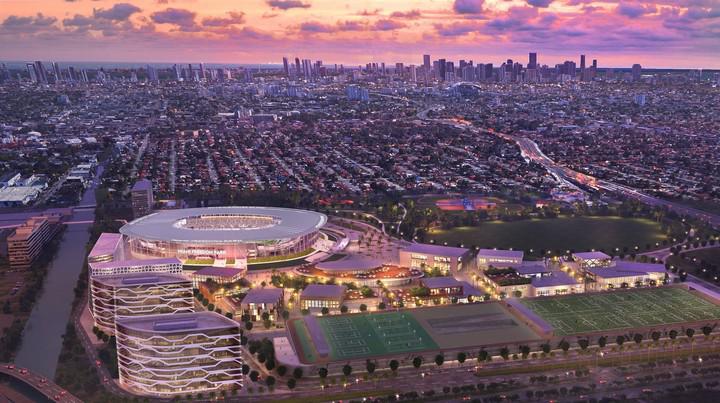 Nuevo estadio del Inter Miami de Messi: así avanza la construcción