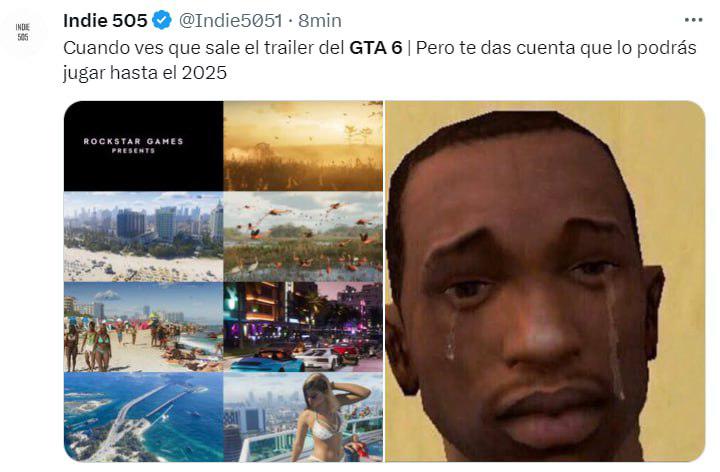 Los divertidos memes que dejó el tráiler de GTA VI