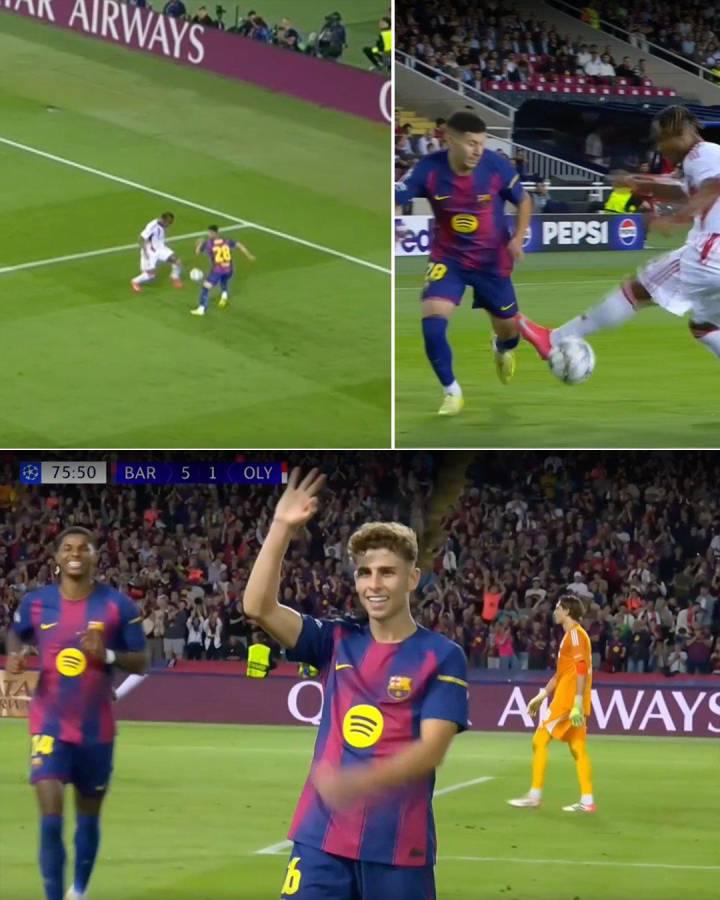 Polémica arbitral a favor de Barcelona en Champions, beso de Yamal, MVP del partido y niño deslumbra