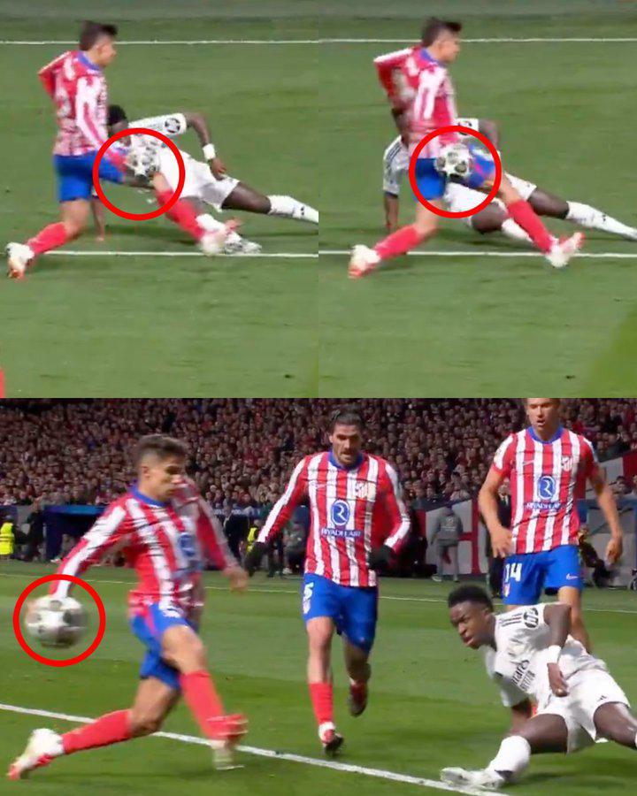 Polémico penal anulado al Atlético, burla de Vinicius y caras tristes en triunfo del Real Madrid