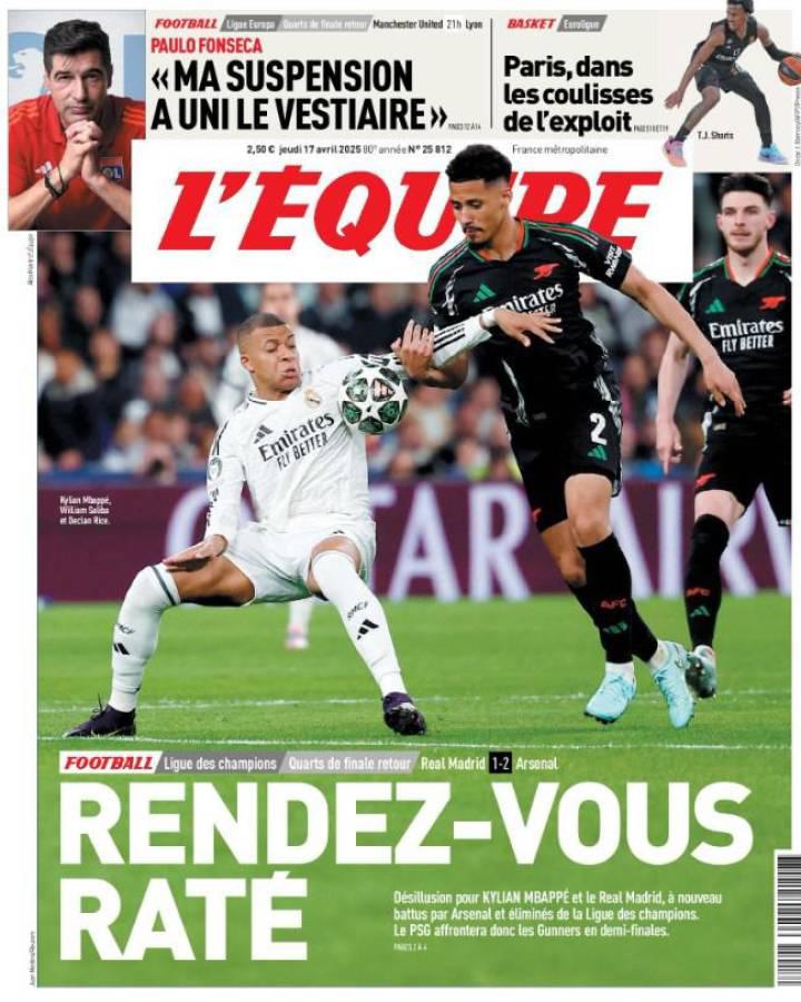 Solo un sueño: Así amanecieron las portadas de los medios tras eliminación del Real Madrid