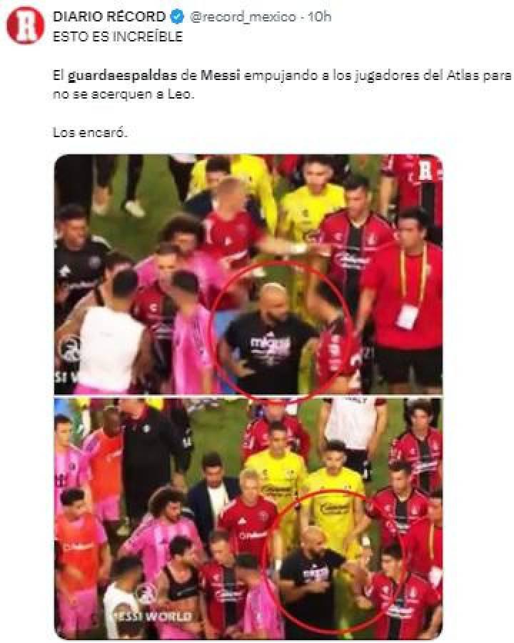 El gesto de Messi y su guardaespaldas que tiene molesto a casi todo México