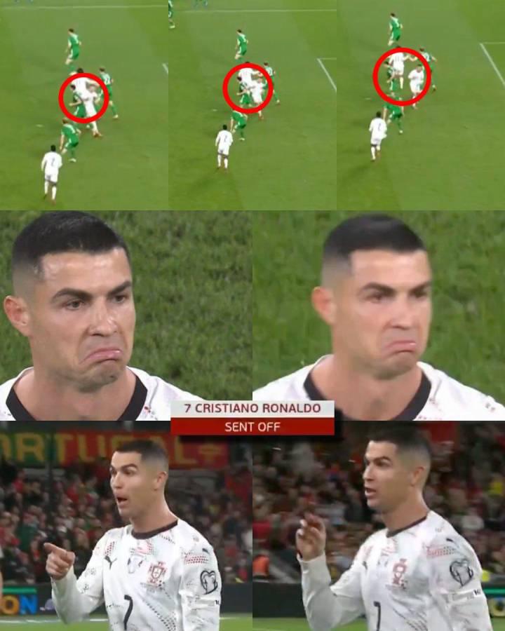 Portugal fue humillada en Eliminatoria, Cristiano Ronaldo se va expulsado y recibe la peor burla