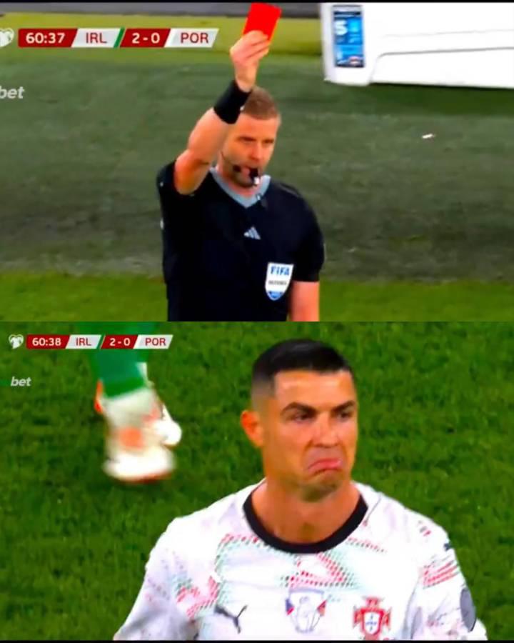 Portugal fue humillada en Eliminatoria, Cristiano Ronaldo se va expulsado y recibe la peor burla