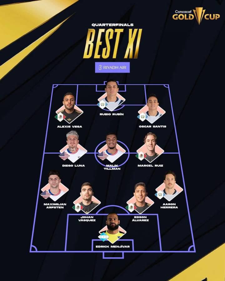 Jugador de la Selección de Honduras en el 11 ideal de cuartos de final de Copa Oro