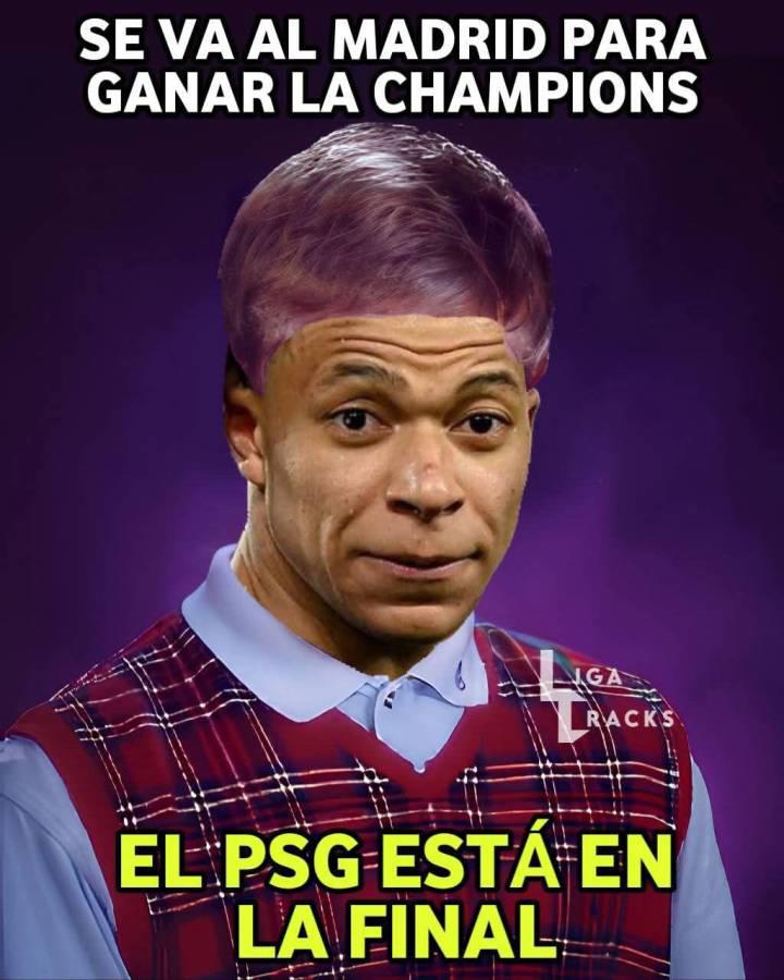 Burlas a Mbappé con divertidos memes luego de clasificación de PSG a la final de Champions