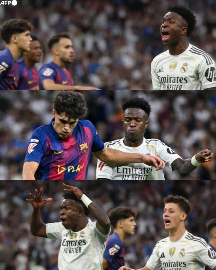 Provocación de Vinícius a Yamal y pelea entre suplentes de Real Madrid y Barcelona