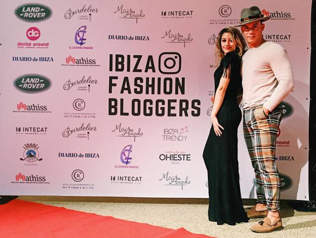 Durante los premios Ibiza Fashion Blogger, donde recibió el premio al IT BOY de Ibiza.
