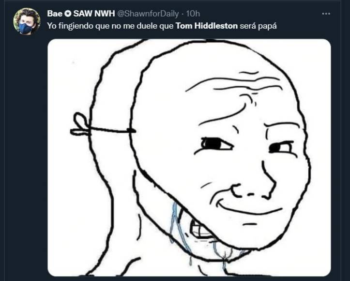 Tom Hiddleston se convertirá en padre y las redes explotan con divertidos memes de “baby Loki”