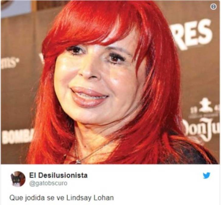 Los memes que generó el aspecto envejecido de Lindsay Lohan