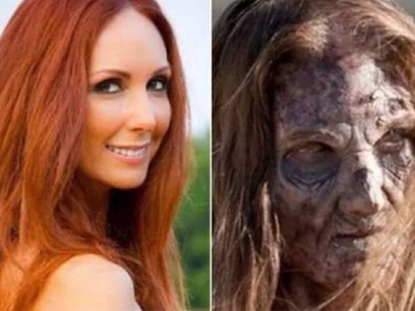 Shannon Guess hizo su papel de zombi en la serie estadounidense 'The Walking Dead'.