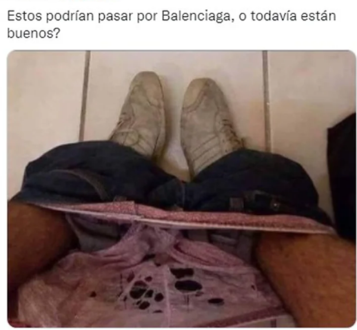 Los divertidos memes que dejó la nueva colección de tenis de Balenciaga