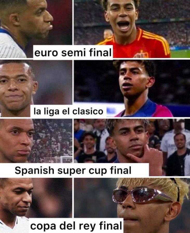 Memes hacen pedazo a Mbappé, alaban a Lamine Yamal y le tiran a Cristiano