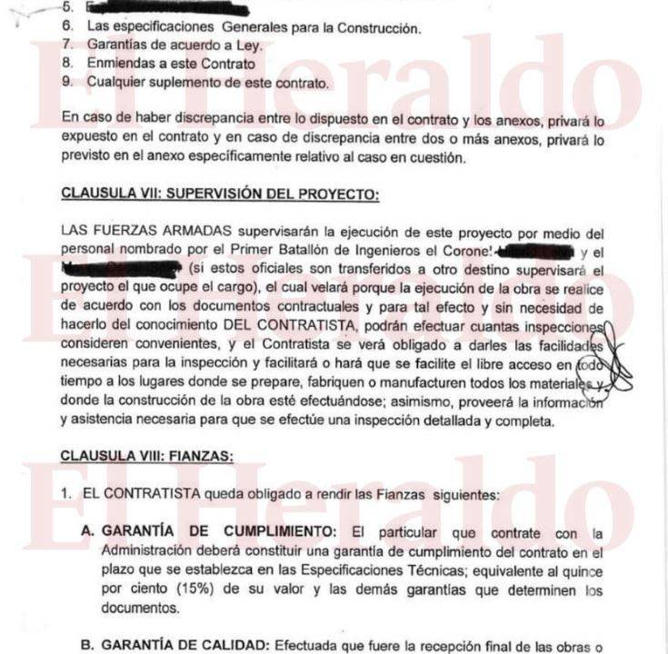 Alguna de las cláusulas que estipulada el contrato para la construcción del aeródromo de Río Amarillo, ubicado en Santa Rita, Copán.