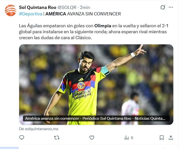 De panzazo: Lo que dicen los medios de México luego de que América eliminara a Olimpia
