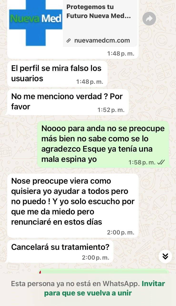 Pagó L14,000 por tratamiento y una empleada le advirtió: “Son estafadores”