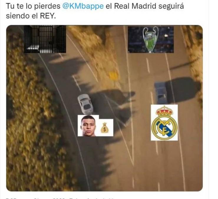 Mbappé dice “no” al Real Madrid por el PSG y desata memes