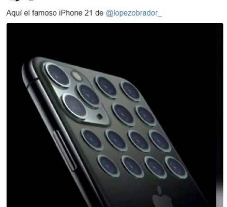 Los memes del iPhone 21 que sólo AMLO posee