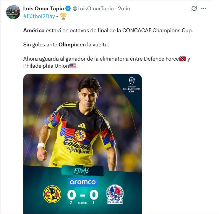 De panzazo: Lo que dicen los medios de México luego de que América eliminara a Olimpia