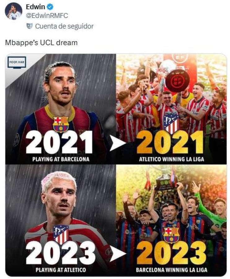 Burlas a Mbappé con divertidos memes luego de clasificación de PSG a la final de Champions