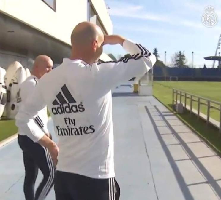 Así fue el primer entrenamiento de Zidane con Real Madrid