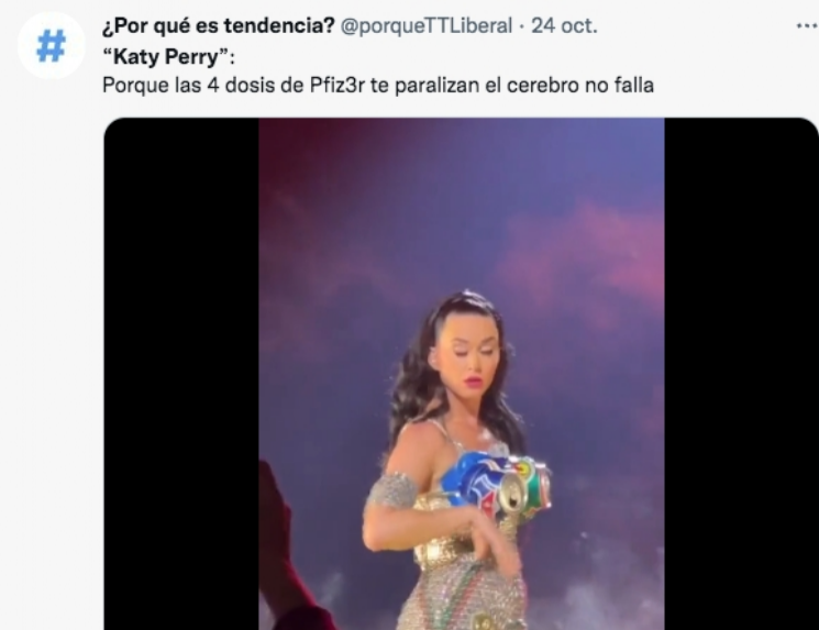 Los memes que dejó el extraño movimiento de ojo de Katy Perry
