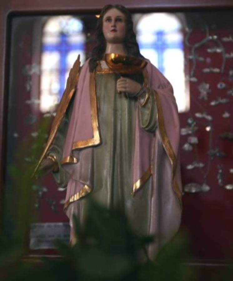 Santa Lucía, patrona de los ciegos, también es venerada en el municipio. (Fotos: Johny Magallanes / EL HERALDO Honduras / Noticias de Honduras)